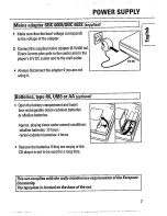 Предварительный просмотр 7 страницы Philips AZ 6836 Owner'S Manual