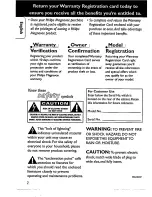 Preview for 2 page of Philips AZ 7000 Owner'S Manual