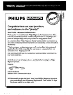 Preview for 3 page of Philips AZ 7000 Owner'S Manual