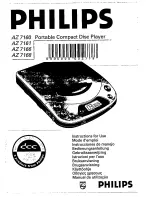 Philips AZ 7160 (Swedish) Instructions For Use Manual предпросмотр