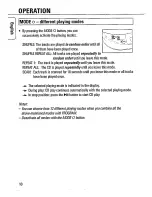 Preview for 10 page of Philips AZ 7260 Instructions For Use Manual