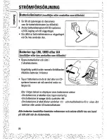 Предварительный просмотр 8 страницы Philips AZ 7261 (Swedish) Instructions For Use Manual