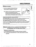 Предварительный просмотр 9 страницы Philips AZ 7261 (Swedish) Instructions For Use Manual