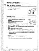 Предварительный просмотр 14 страницы Philips AZ 7261 (Swedish) Instructions For Use Manual