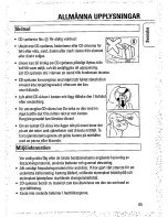 Предварительный просмотр 15 страницы Philips AZ 7261 (Swedish) Instructions For Use Manual