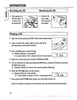 Предварительный просмотр 10 страницы Philips AZ 7265 Instructions For Use Manual