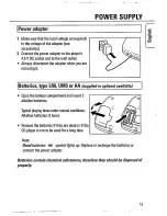 Предварительный просмотр 11 страницы Philips AZ 7271 Owner'S Manual