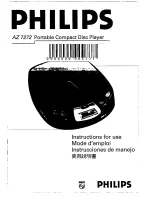 Preview for 1 page of Philips AZ 7272 Instructions For Use Manual