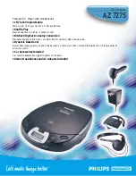 Philips AZ 7275 Specifications предпросмотр