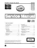 Philips AZ 7383 Service Manual preview