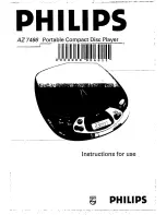 Philips AZ 7466 Instructions For Use Manual preview