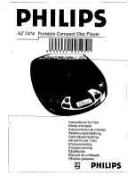 Philips AZ 7474 Instructions For Use Manual preview