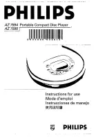 Philips AZ 7594 Instructions For Use Manual предпросмотр