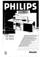 Philips AZ 8020 Operating Manual предпросмотр