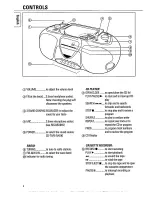 Предварительный просмотр 4 страницы Philips AZ 8052 Instructions For Use Manual