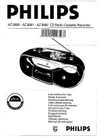 Preview for 1 page of Philips AZ 8060 Instructions For Use Manual