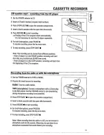 Preview for 11 page of Philips AZ 8060 Instructions For Use Manual