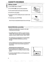 Предварительный просмотр 10 страницы Philips AZ 8075 Instructions For Use Manual