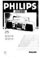 Philips AZ 8110 User Manual предпросмотр