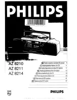 Предварительный просмотр 1 страницы Philips AZ 8210 User Manual