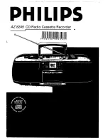 Предварительный просмотр 1 страницы Philips AZ 8245 User Manual