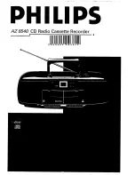 Предварительный просмотр 1 страницы Philips AZ 8540 Operating Manual