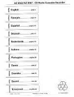 Preview for 2 page of Philips AZ 8562 Instructions For Use Manual