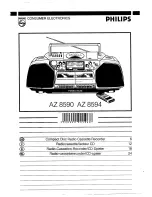 Philips AZ 8590 User Manual preview