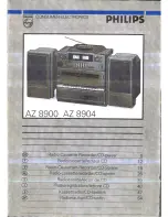 Philips AZ 8900 User Manual предпросмотр