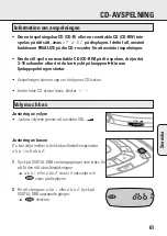 Предварительный просмотр 61 страницы Philips AZ 9011 Manual