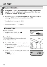 Preview for 12 page of Philips AZ 9015/01 User Manual