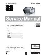 Philips AZ1006 Service Manual preview