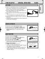 Preview for 9 page of Philips AZ1007 Product Manual