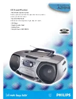 Preview for 1 page of Philips AZ1010 Product Information