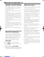 Предварительный просмотр 11 страницы Philips AZ1022 User Manual