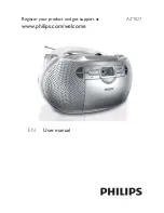 Philips AZ1027 User Manual предпросмотр