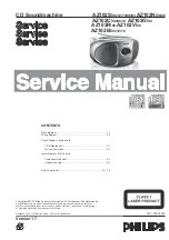 Предварительный просмотр 1 страницы Philips AZ102B Service Manual