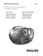 Предварительный просмотр 1 страницы Philips AZ1037 User Manual