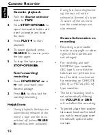 Предварительный просмотр 18 страницы Philips AZ1037 User Manual