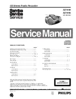 Philips AZ1060 - annexe 1 Service Manual предпросмотр