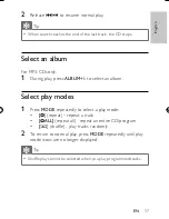 Предварительный просмотр 16 страницы Philips AZ1137 User Manual