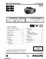 Philips AZ1138 Service Manual предпросмотр