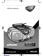 Philips AZ1138 User Manual preview