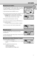 Предварительный просмотр 11 страницы Philips AZ1200 Manual