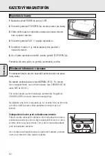 Предварительный просмотр 52 страницы Philips AZ1200 Manual