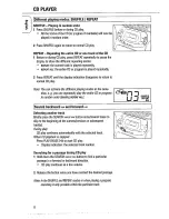 Предварительный просмотр 8 страницы Philips AZ1202 Instructions For Use Manual