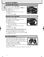 Предварительный просмотр 16 страницы Philips AZ1217 User Manual