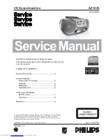 Philips AZ1226 Service Manual предпросмотр