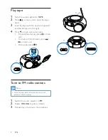 Предварительный просмотр 10 страницы Philips AZ127/12 User Manual