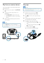 Предварительный просмотр 7 страницы Philips AZ127/93 User Manual